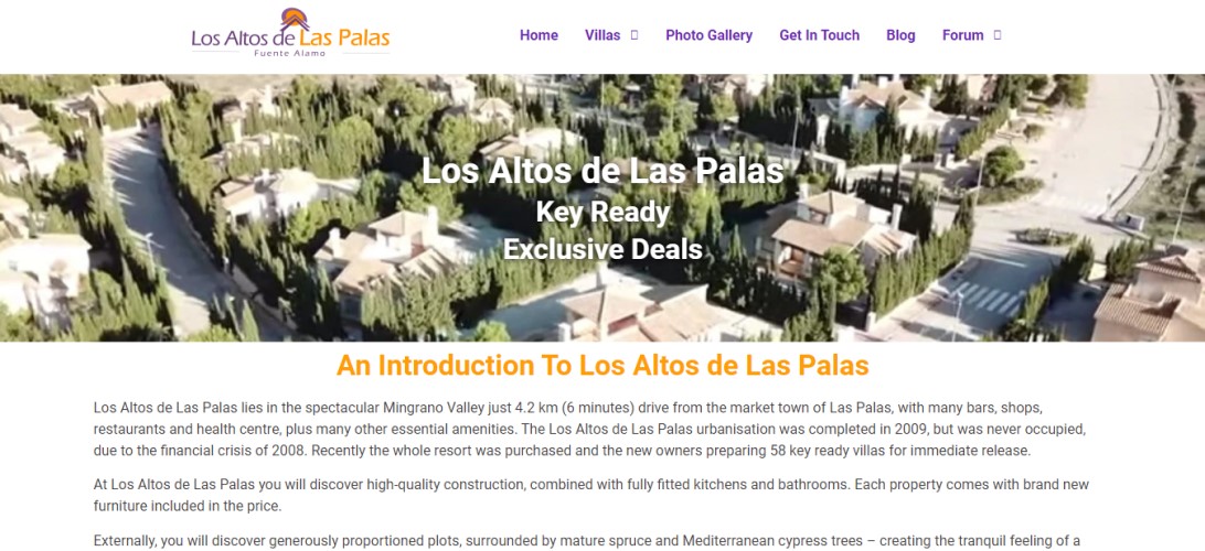 Los Altos de Las Palas Webpage 500
