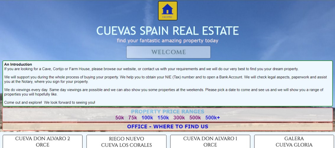 Cuevas Spain Webpage 500